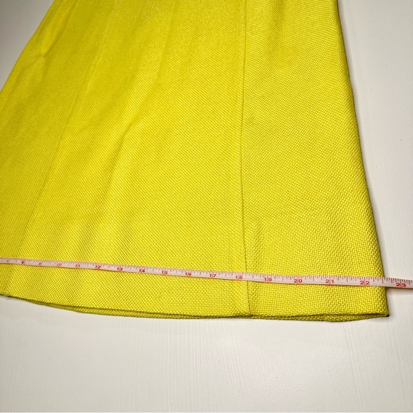 PRESTIGE BY DAVID PRESSON BOSTON VINTAGE 60s YELLOW COLLAR MIDI DRESS SIZE 14 - Picture 9 of 10